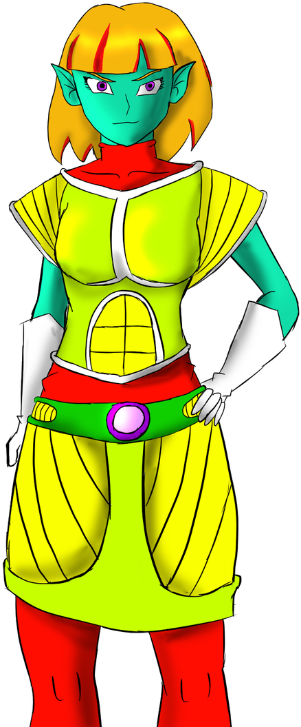New Dbz Oc - Cartoon (730x1095)