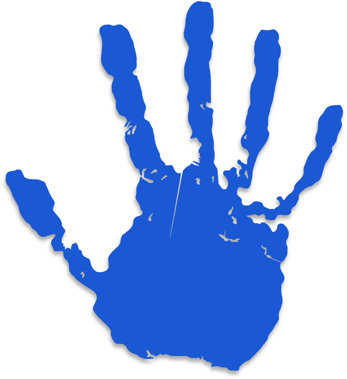 Hand Print Clip Art (1600x1600)