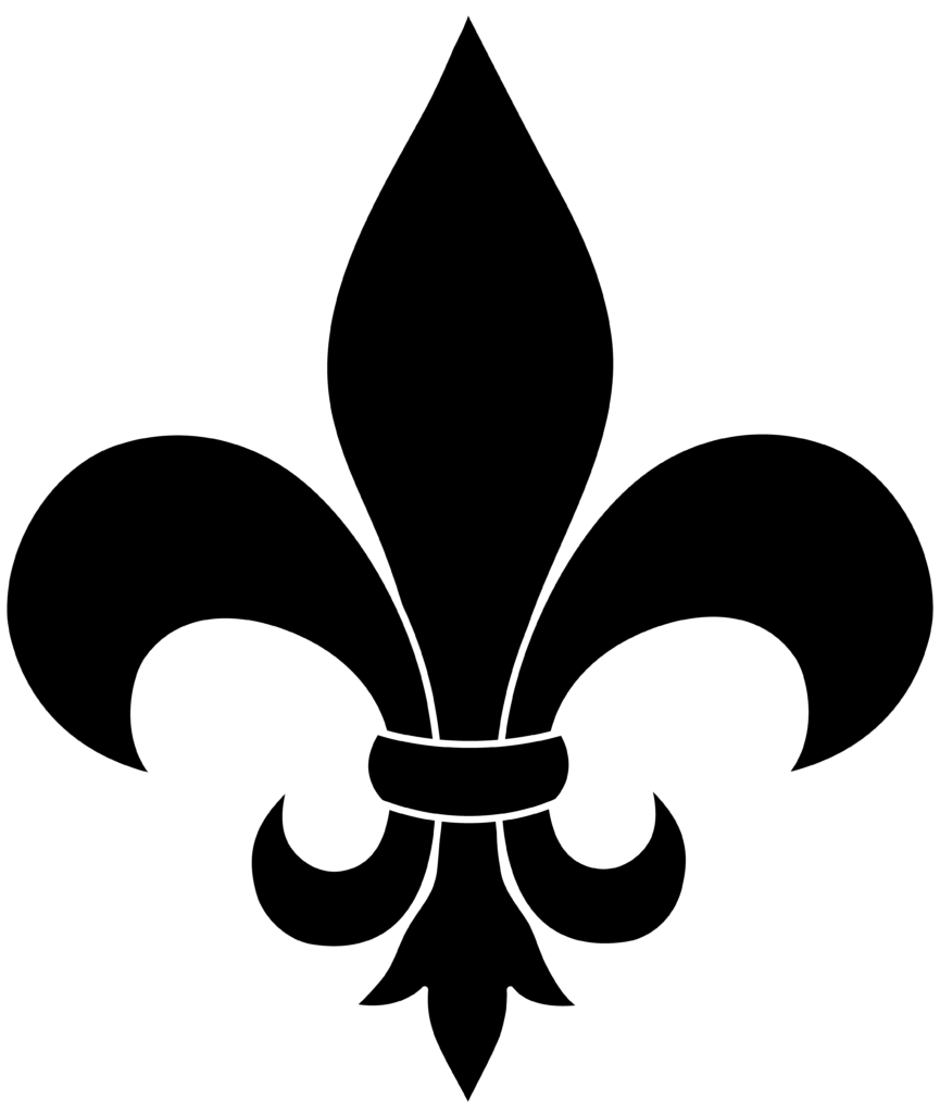 Clip Art Fleur De - Flor De Lis (865x1024)
