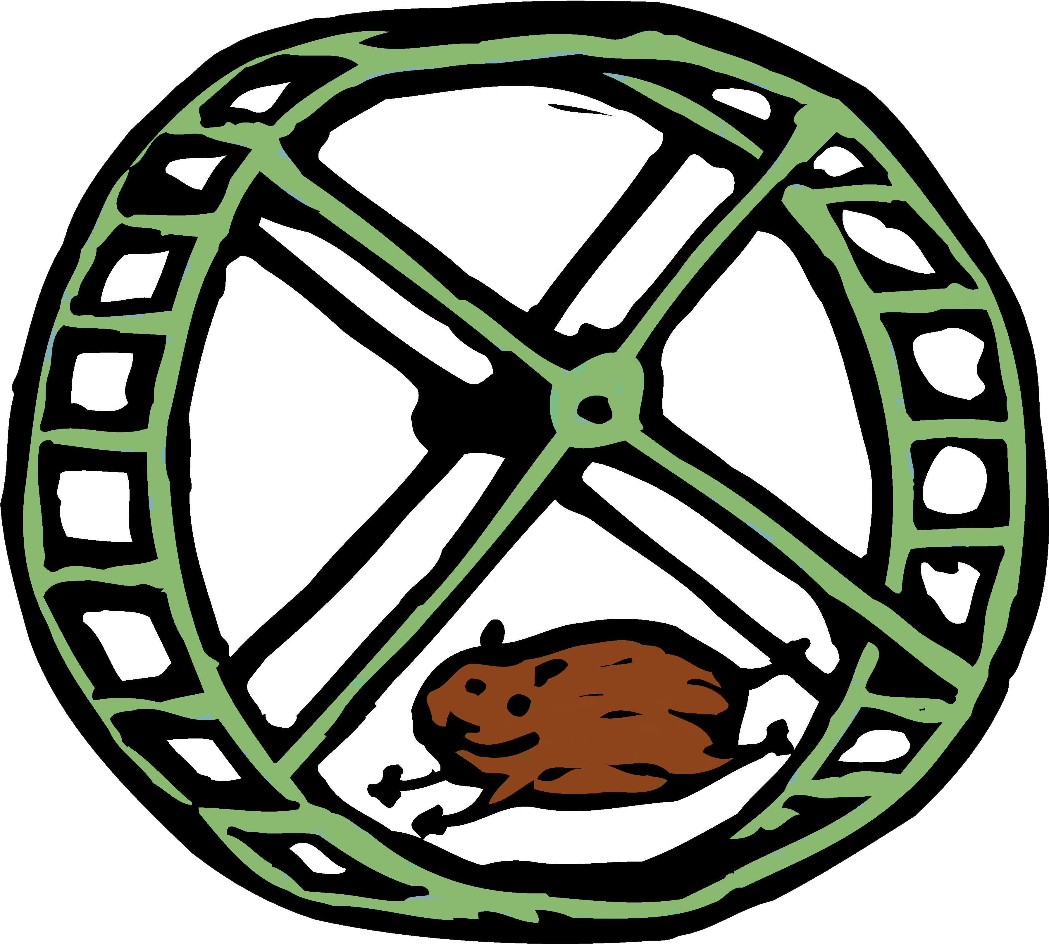 Hamster Wheel Clipart (3600x3240)