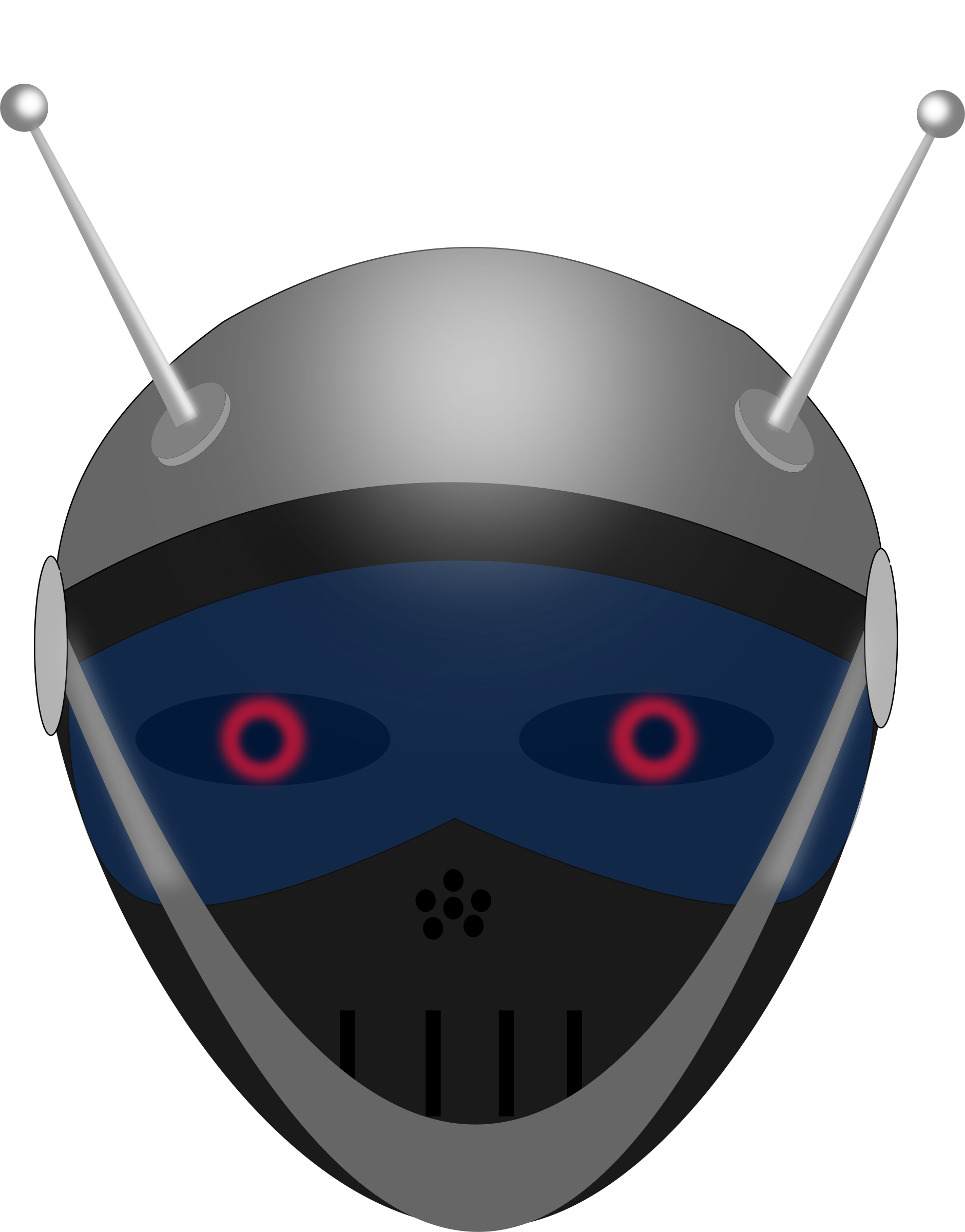 Big Image - Robot Face Transparent (1880x2400)