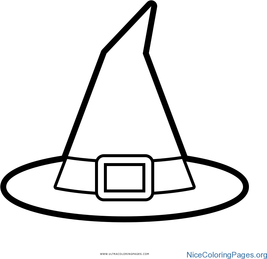 Witch Hat Coloring Pages - Witch Hat Coloring Pages (1000x1000)