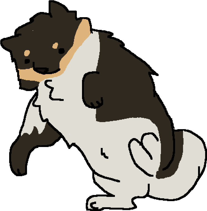 Shiba Inu - Illustration (1400x1400)