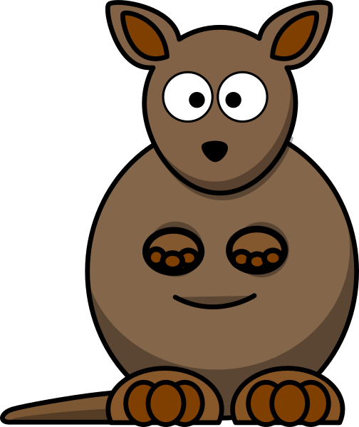 Cartoon Kangaroo (504x599)
