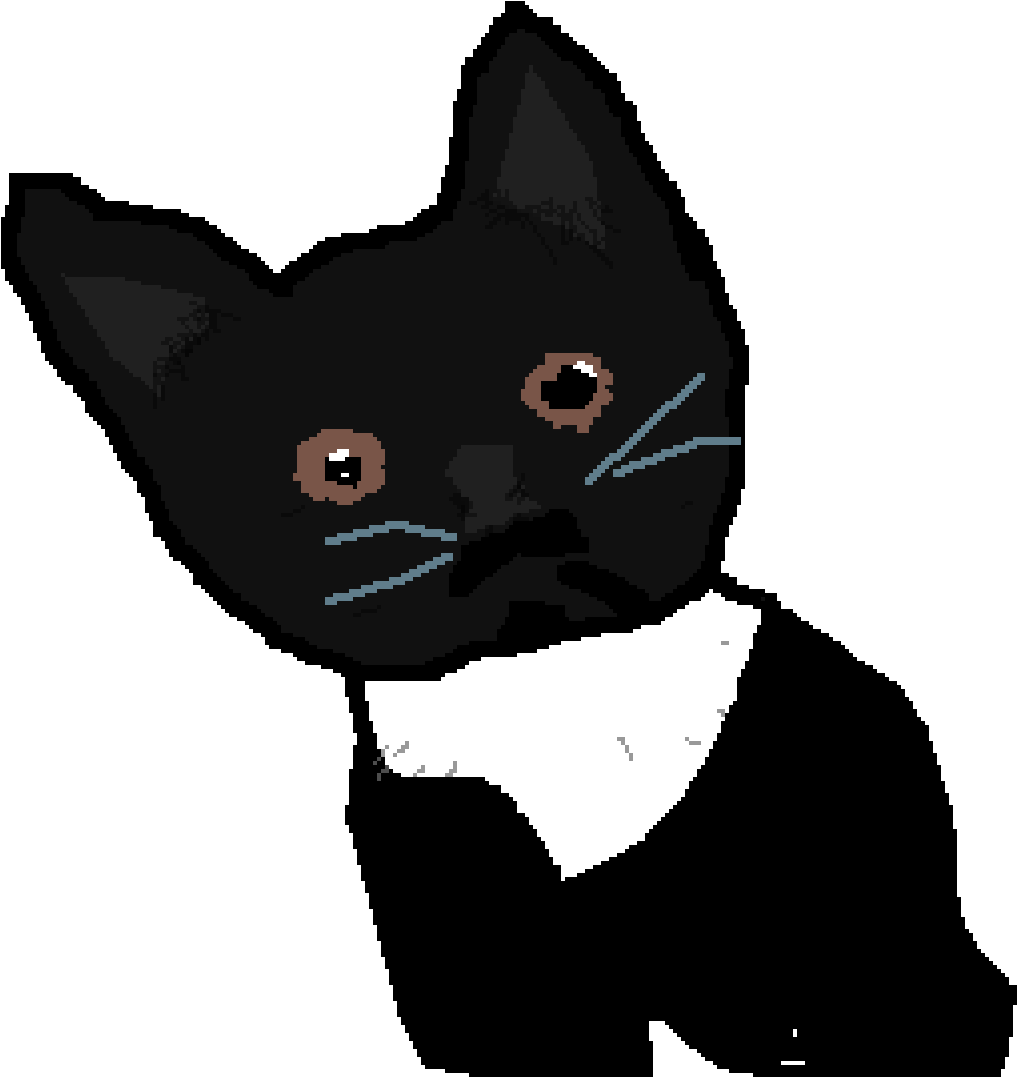 My Tuxedo Kitty - Illustration (1200x1200)