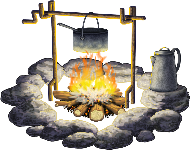 Clipart Source - Camp Out Png (800x681)