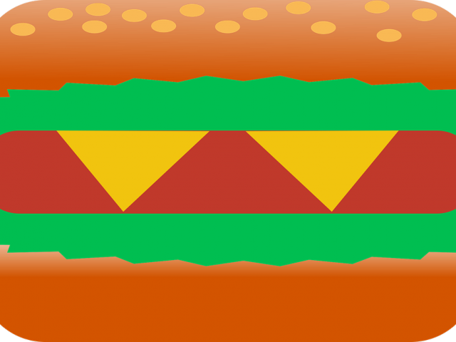 Hamburger Clipart Bread - Hamburger Clipart Bread (640x480)
