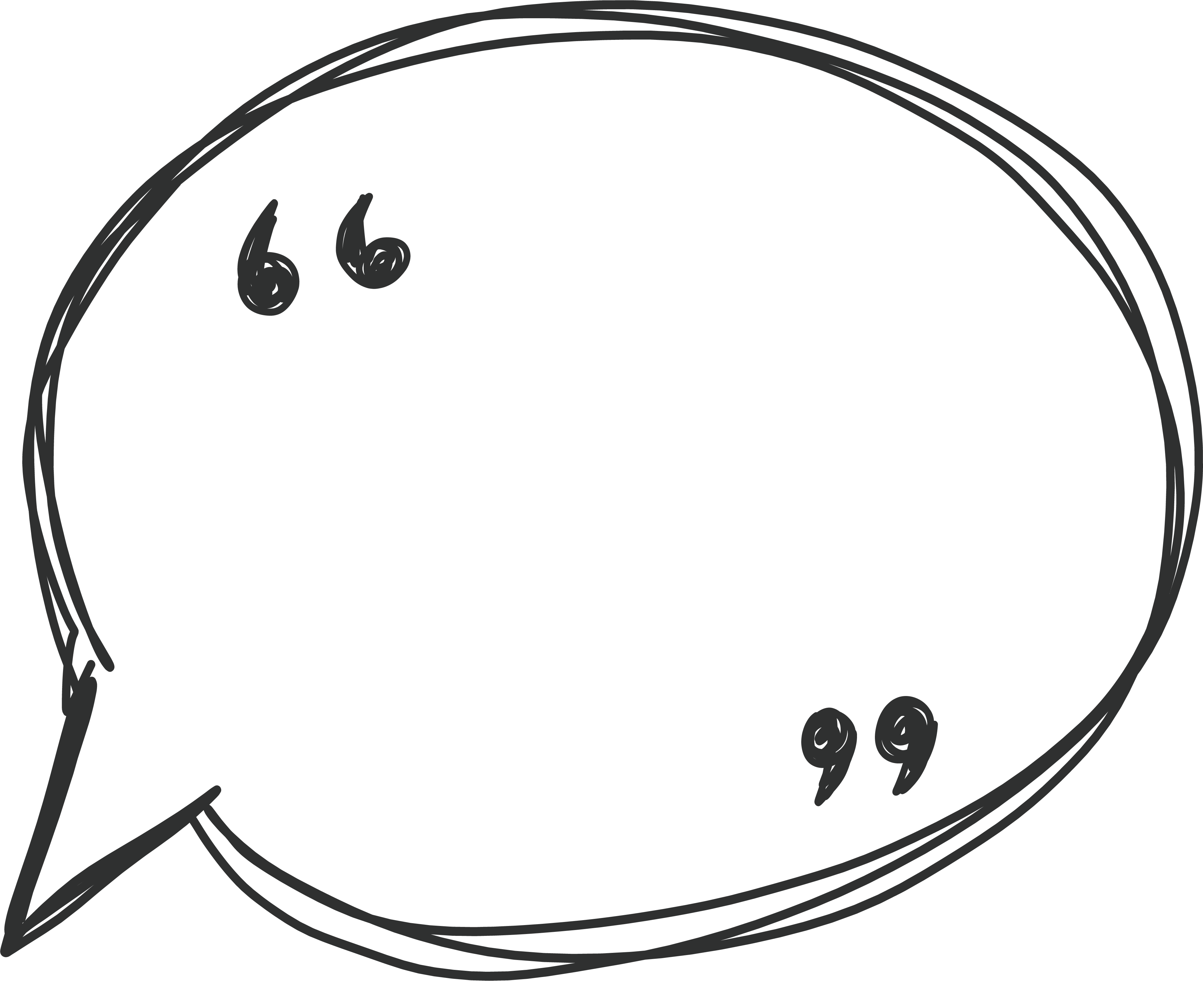 Bubble Border Graphic - Transparent Background Speech Bubble Vector (3894x3174)
