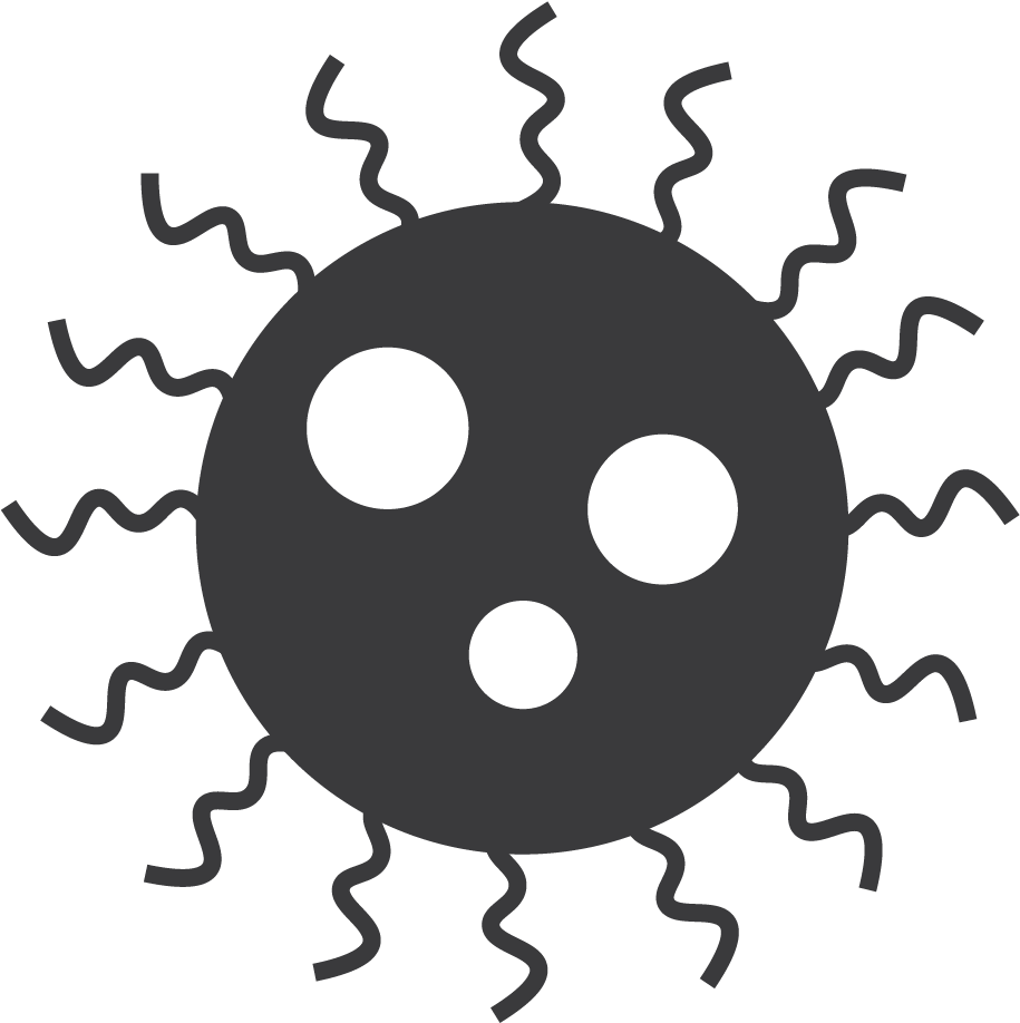 Biological Threats - Sun Rays Vector Silhouette (1008x1008)
