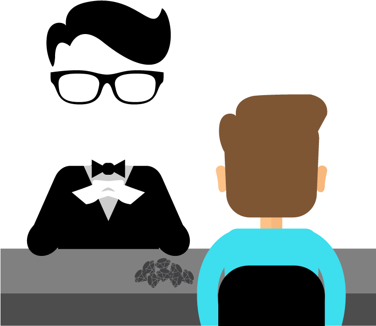 Better Diamonds - - Interview Illustration Vector (750x750)