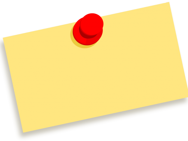 Post It Clipart Large - Powerpoint Background Sticky Notes (640x480)