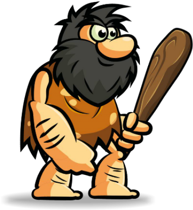 Caveman Cartoon Transparent Background (640x480)