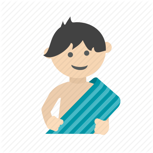 Using Towel Cartoon (512x512)