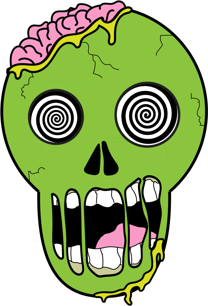 Screen Zombie - Skull (1200x1200)