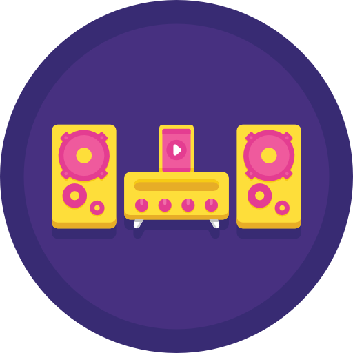 Sound System Free Icon - Circle (512x512)