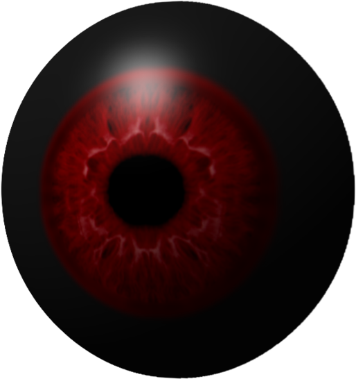 Demon With Red Eyes - Circle (900x900)