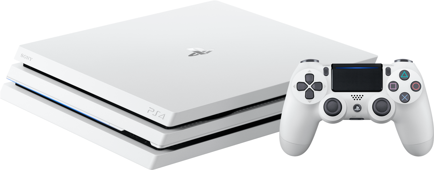Clipart Transparent Library Playstation Transparent - Glacier White Ps4 Pro (1400x720)