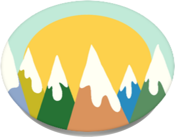 Snowy Trees, Popsockets - Circle (989x1000)