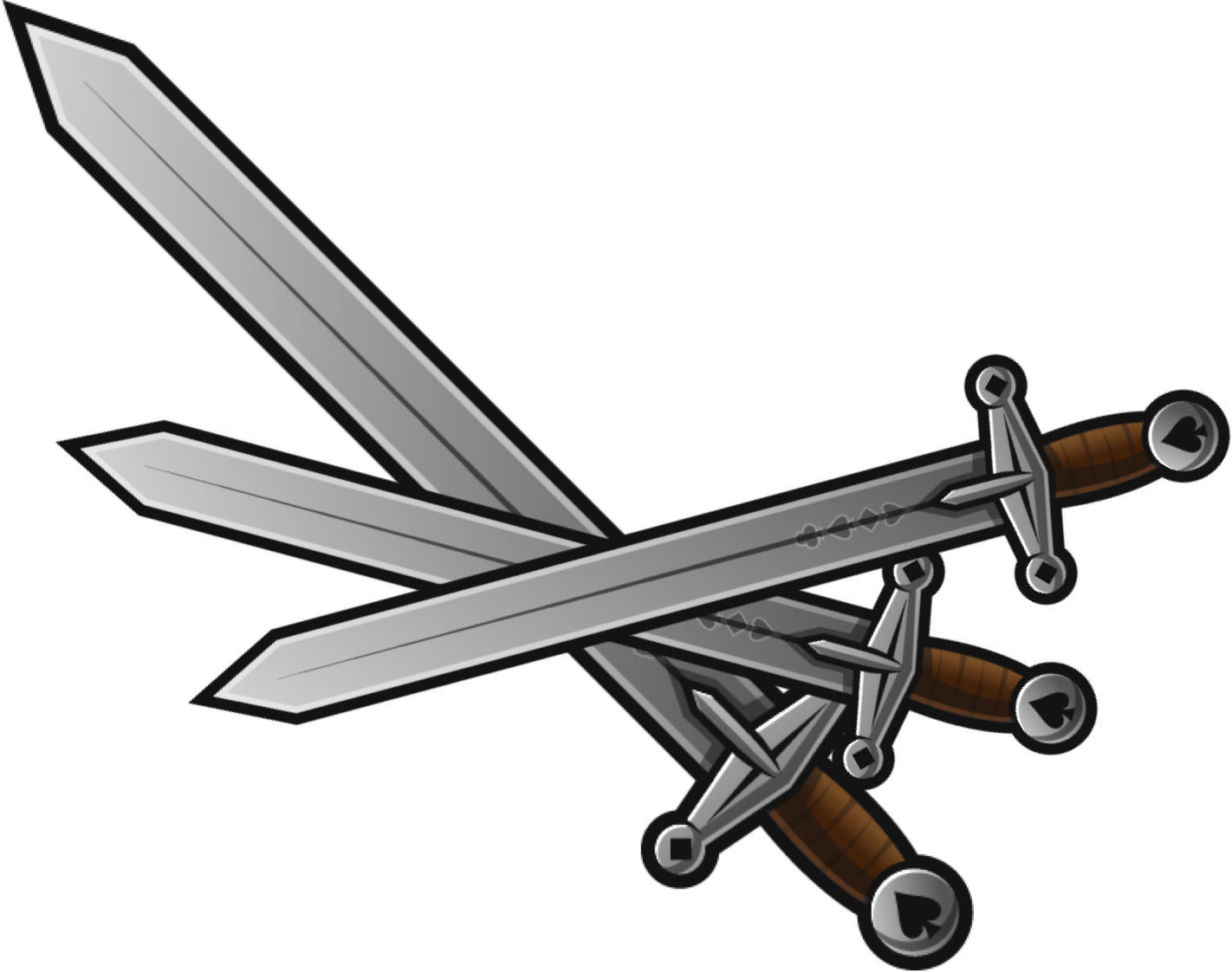 Poker Clash Sword Image - Illustration (1422x1122)
