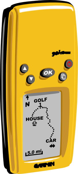 Free Vector Gps Handheld Clip Art - Gps Handheld Vector (270x598)
