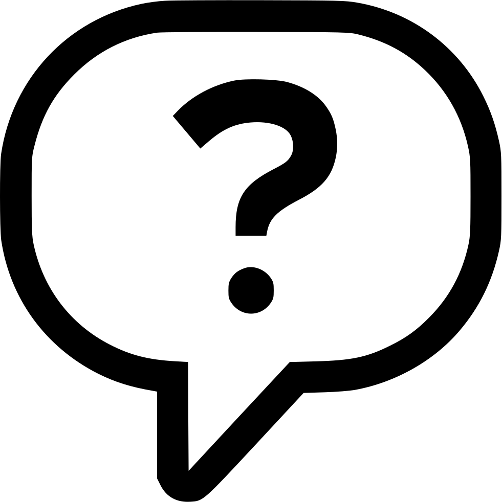 Png File - Question Bubble Clipart (981x982)