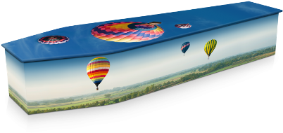 Hot Air Balloon Expression Coffin - Box (448x300)