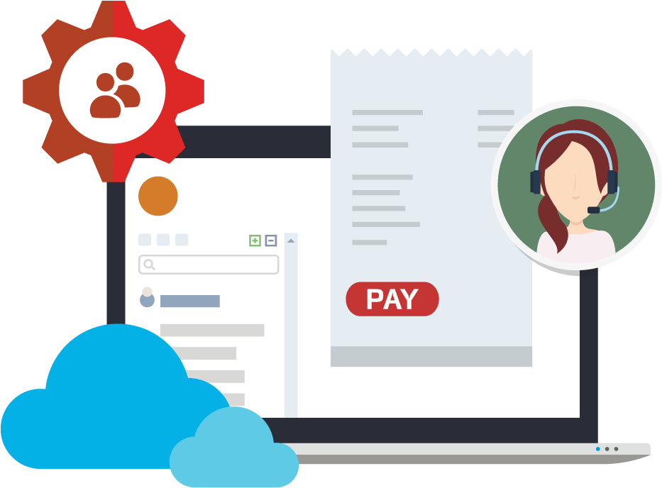 Let Simplus Improve Customer Experience And Loyalty, - Billing Software Vector (1000x730)