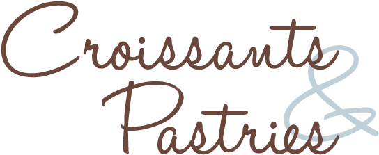 Croissant And Pastries - Calligraphy (568x224)