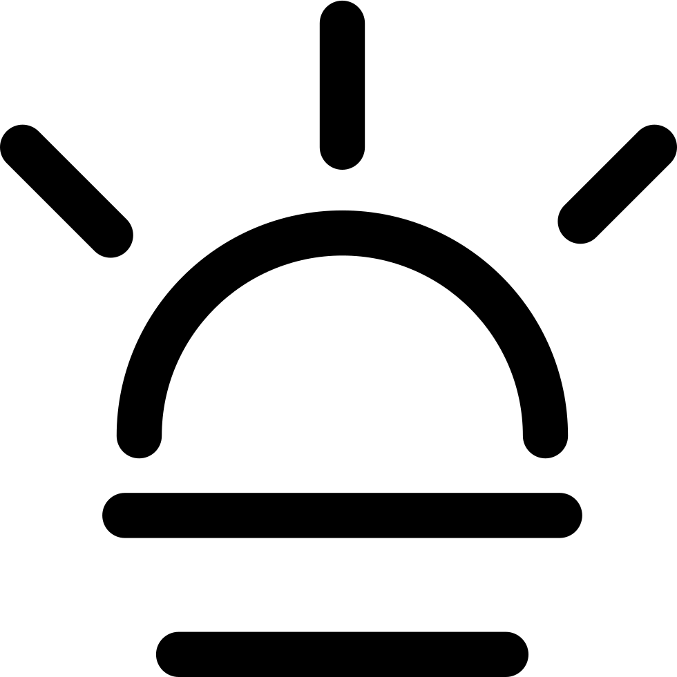 Sunrise Or Sunset Comments - Sunset Symbol (980x981)