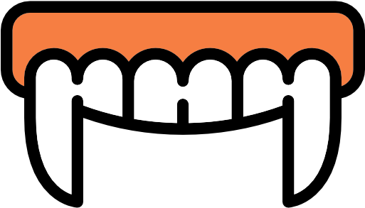 Dientes De Vampiro Dibujo (512x512)
