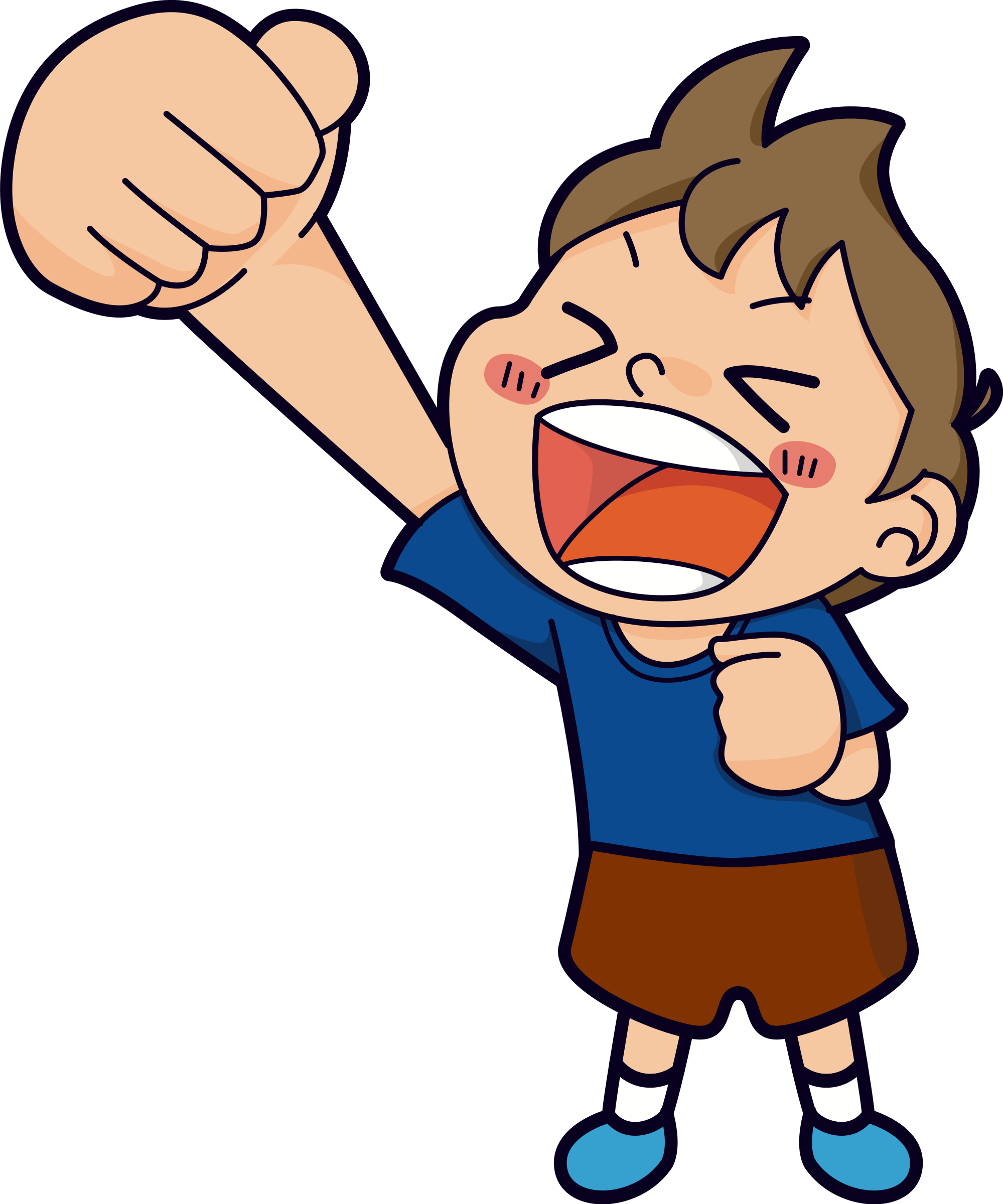 Big Image - Boy Yelling Clipart (1999x2400)