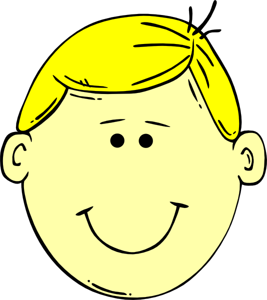 Cartoon Man Face (534x600)