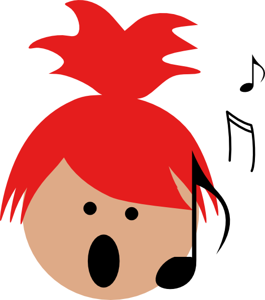 Children Singing Clipart (528x598)