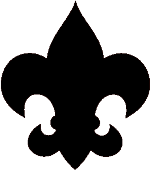 Black Fleur De Lis (579x600)