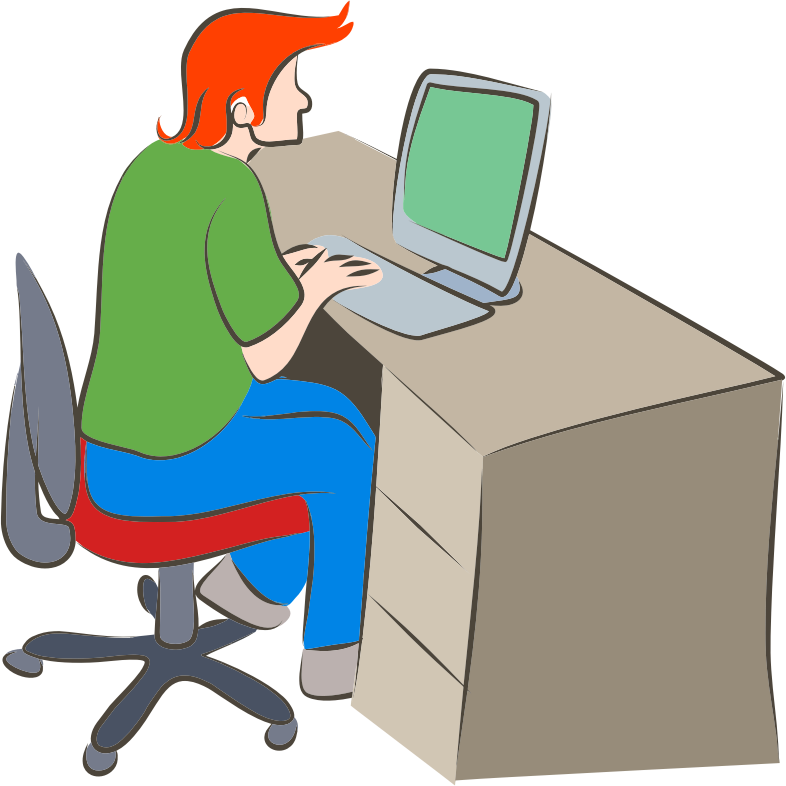 Medium Image - Person Using Computer (786x786)