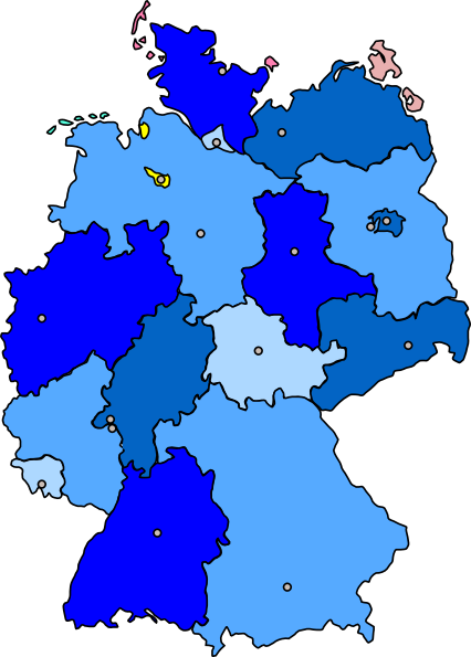 Germany Map With Flag (426x595)