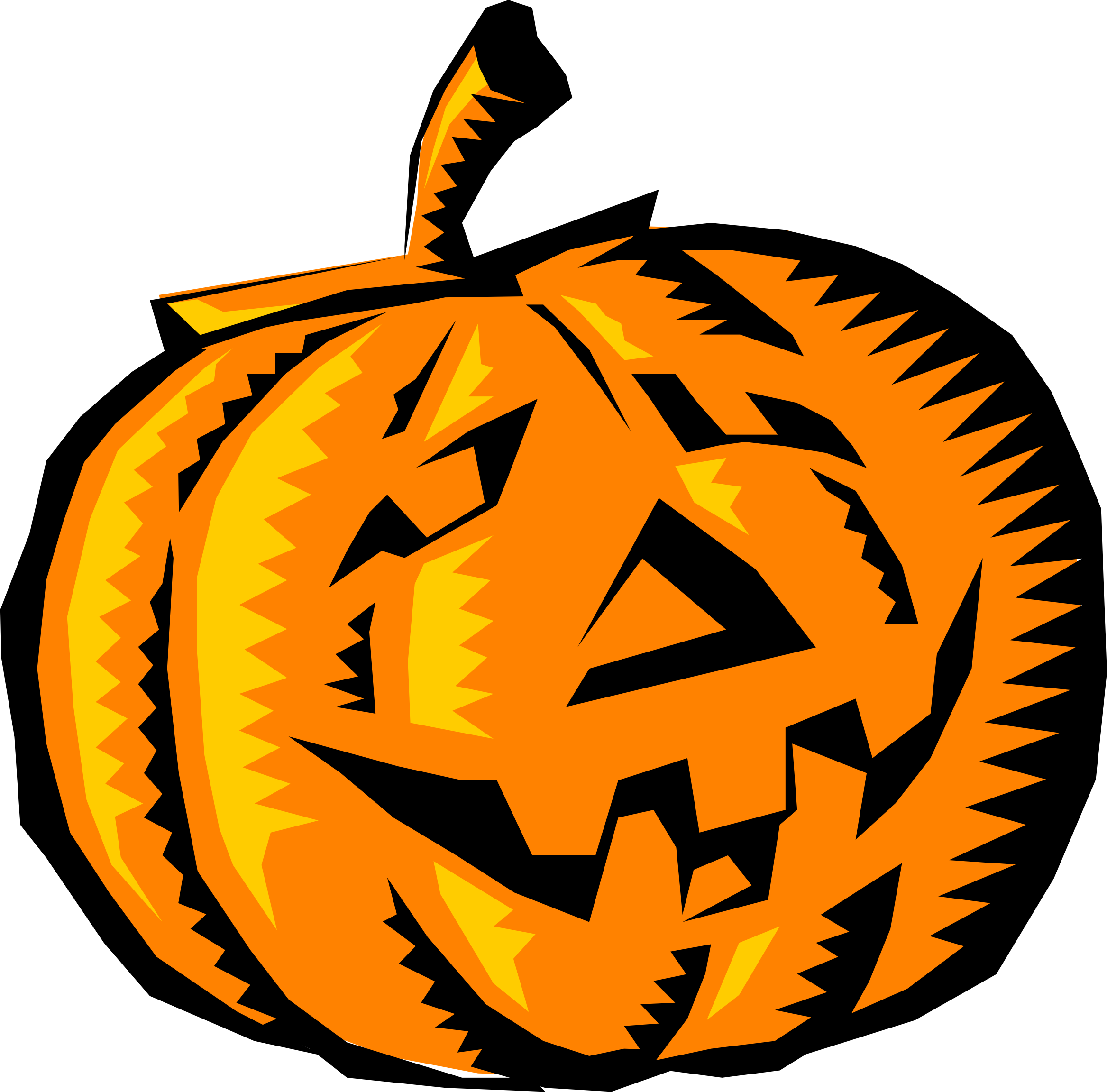 Big Image - Cartoon Pumpkin (2335x2303)