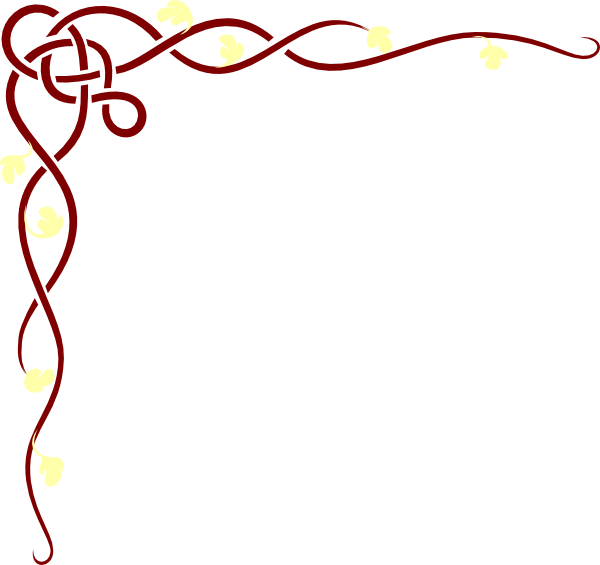 Corner Border Png Red (600x565)