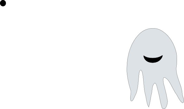 Ghost Clip Art - Darkness (600x355)
