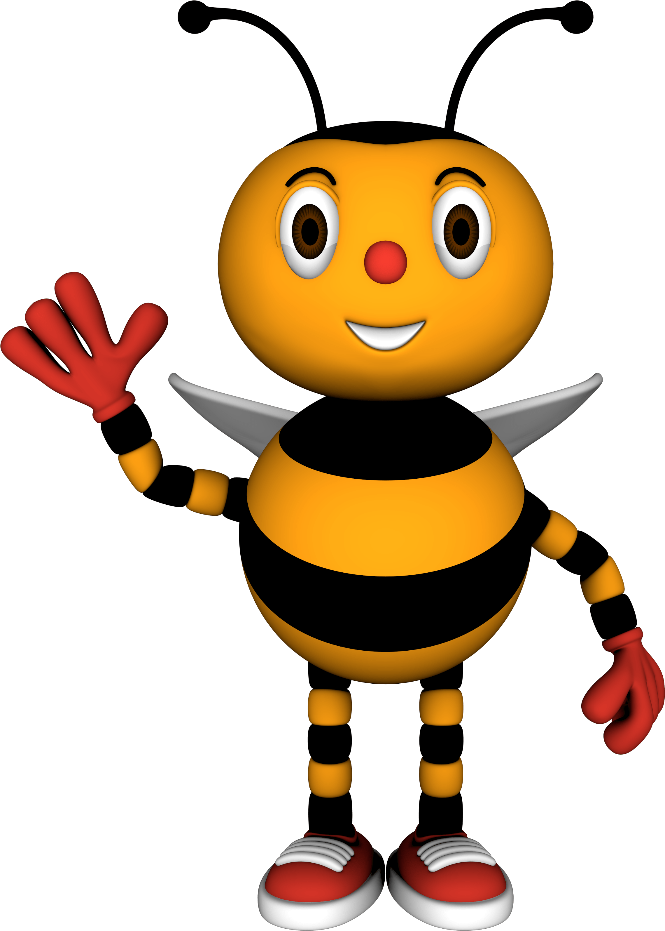 Waving - Cartoon (4000x4000)