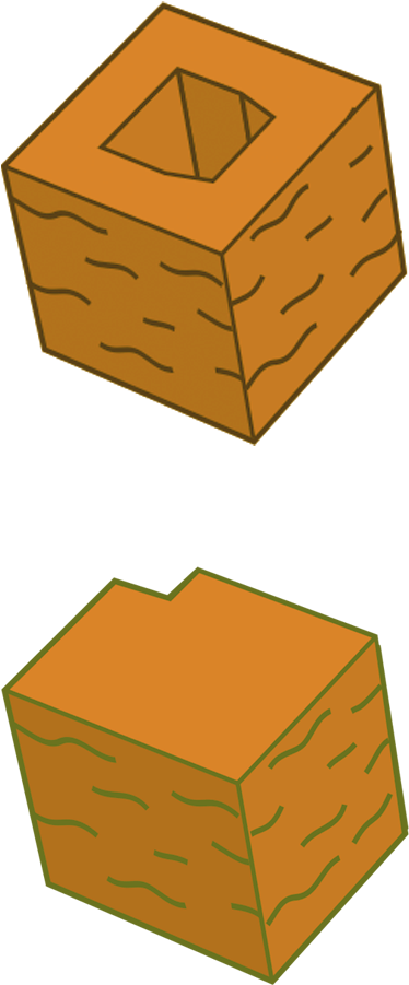 Corner Decorative Block - Corner Decorative Block (600x1200)