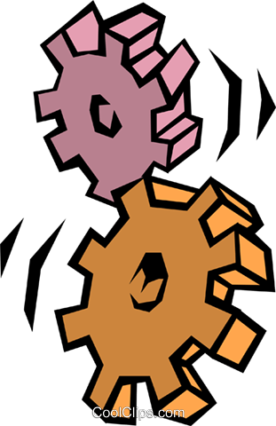 Gears Royalty Free Vector Clip Art Illustration - Ejecutable (311x480)