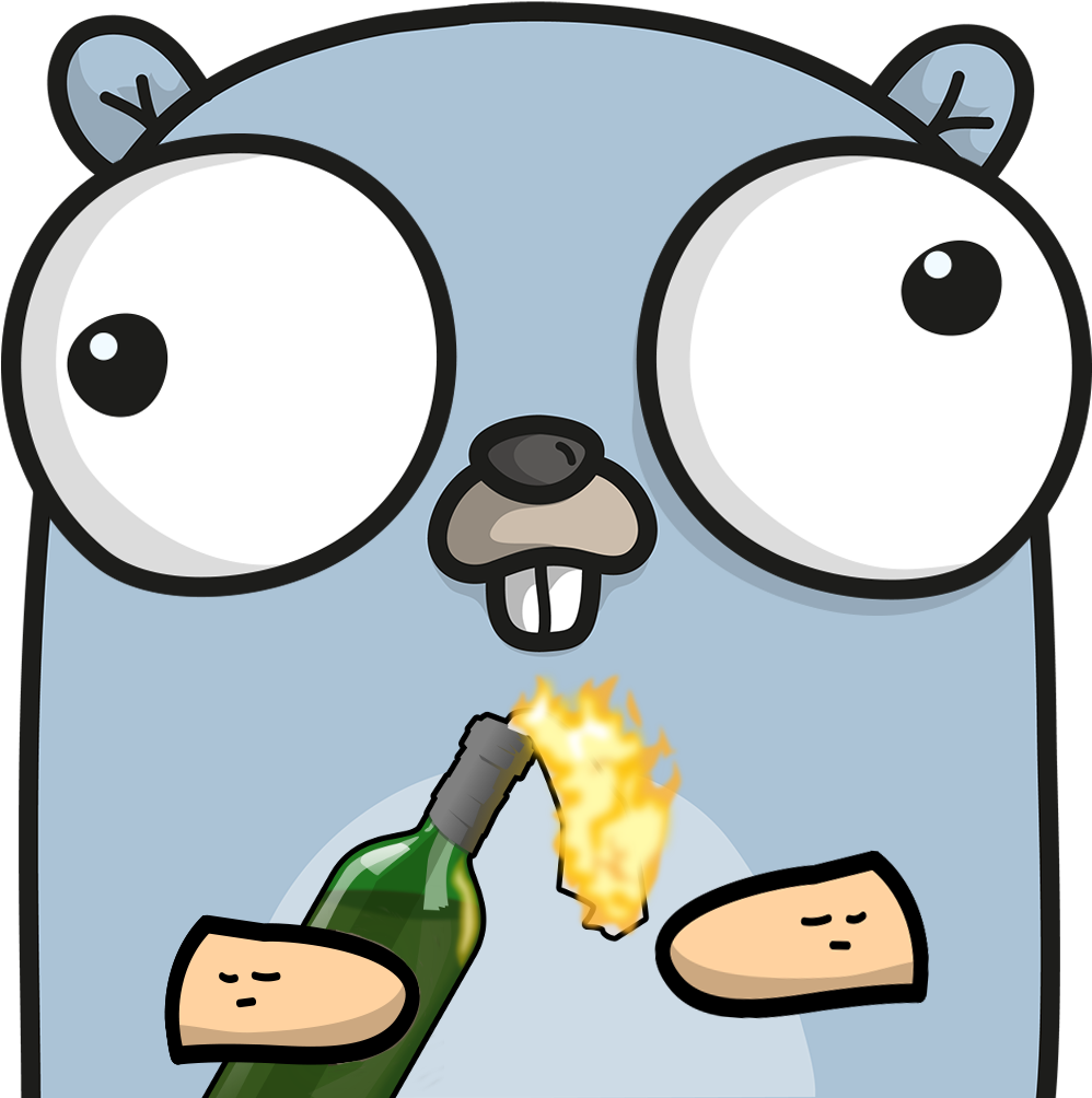 Pink Gopher Golang (1140x1020)