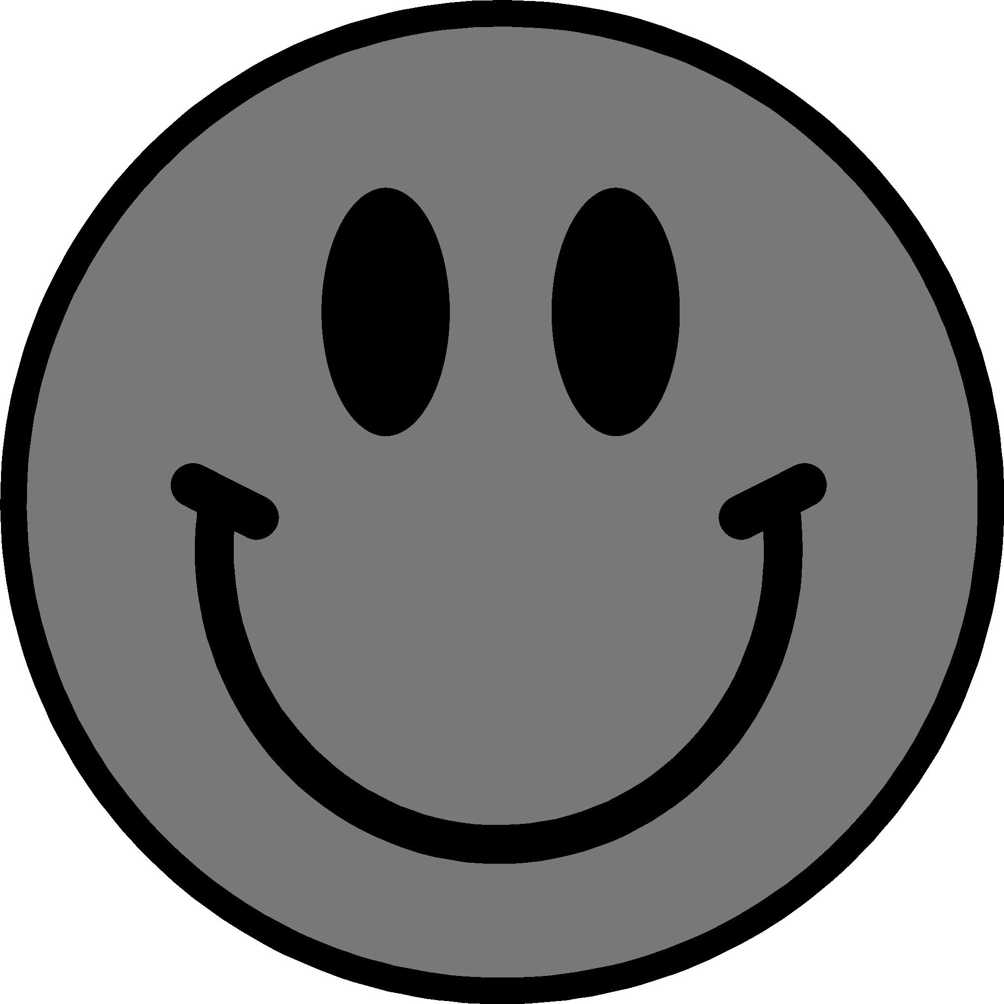 Coloring Page Smiley Face (2040x2040)