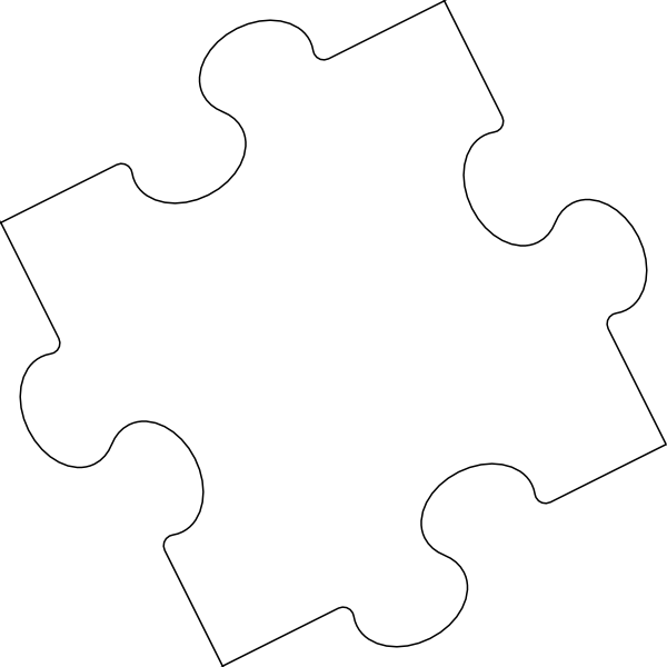 Puzzle Piece Png White (600x600)