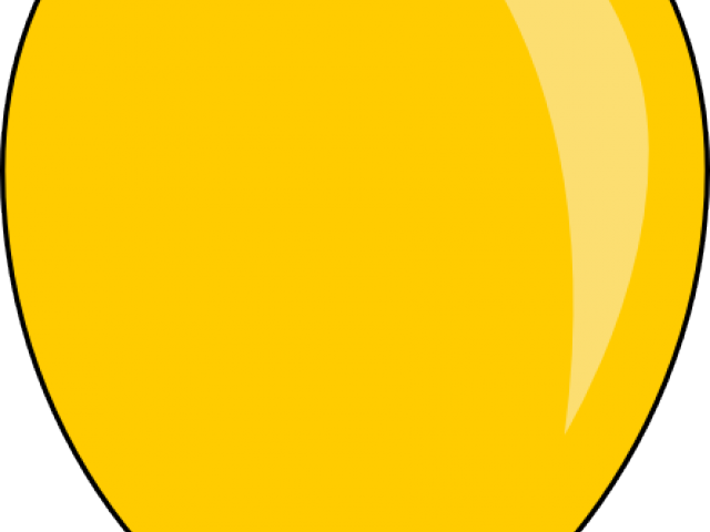 Yellow Clipart Balloon - Circle (640x480)