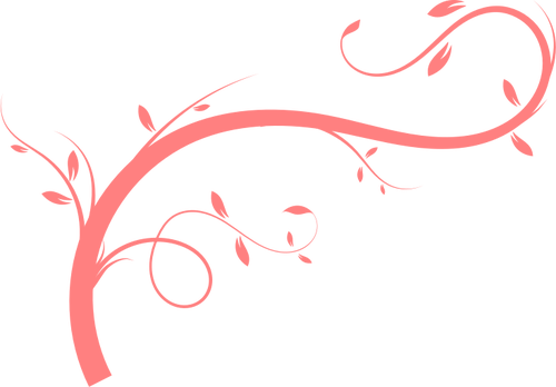 Pink Plant Stem Vector Image Public Domain Vectors - Flower Stem Vector (500x348)