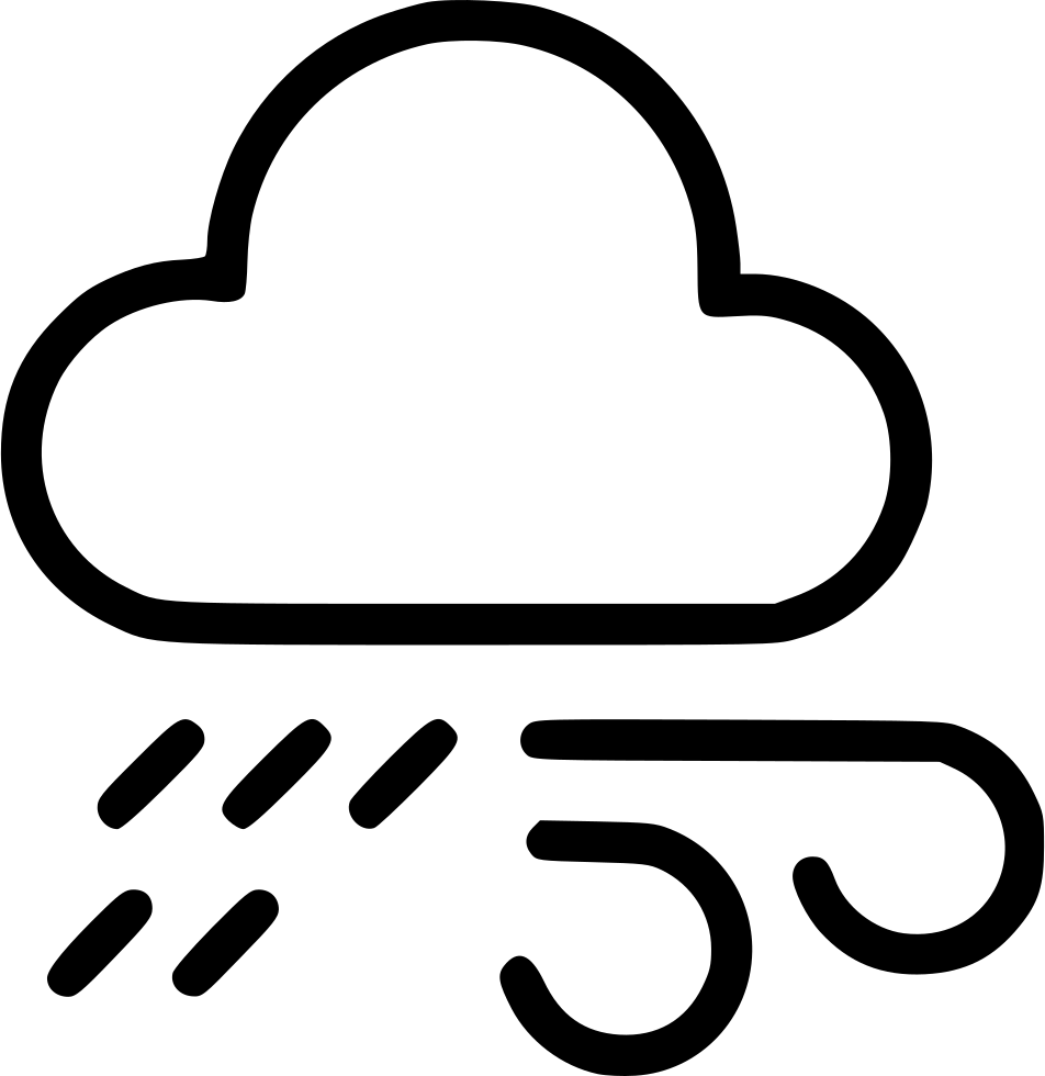 Gust Wind Icon Png - Cloud (952x980)