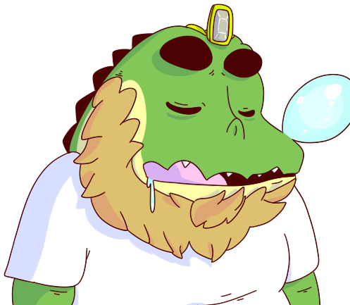 Squiggleston Sleeping - Cartoon (512x512)