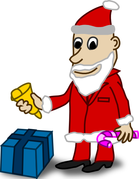 Comic Characters Santa Clip Art Free Vector - Comic Characters (462x596)